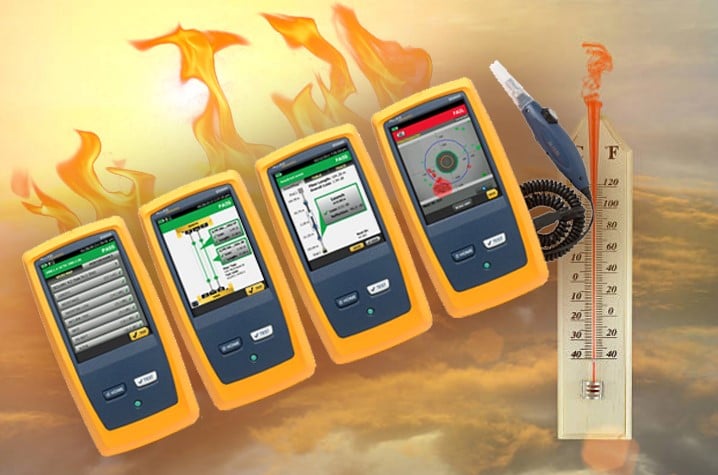 Versiv certification testers will take you out of the heat faster thanks to record test times.
