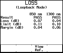 DSP-FTA Series Loss Screen 1