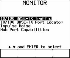 Auto Negotiating Ethernet Functions in Monitor Menu