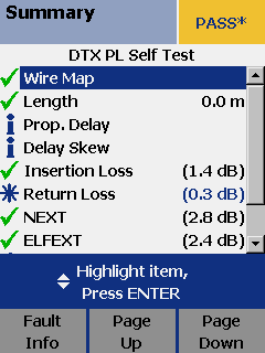 DTX-PL Seft Test Result