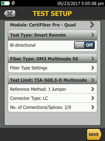 Om1 Om2 Om3 Om4 Om5 および Os1 Os2 光ファイバー テスト フルーク ネットワークス