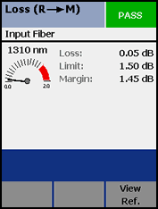 Input Fiber Remote to Main Loss Check