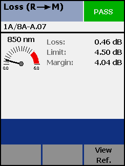 Remote to Main Loss Check with Pass Result