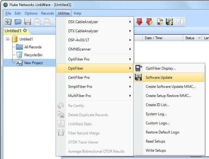 LinkWAre Software Update for OptiFiber