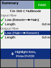 Loss Main to Remote Highlighted