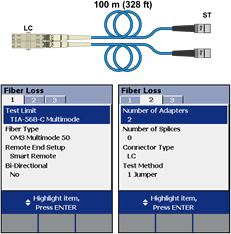 Test Method for TIA LC to ST 1 Jumper Reference MFM2