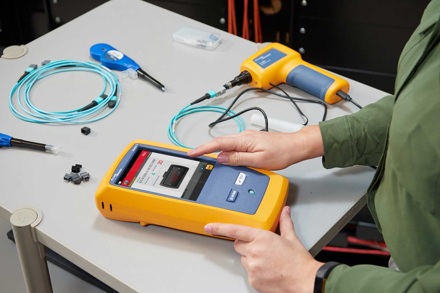 Fiber Inspection Reports on the Fluke FI-3000 / FI2-7300