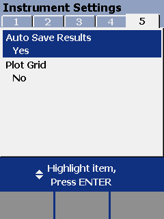 Highlighted Auto Save Results Setting