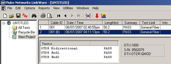 LinkWare Software - Fluke Networks