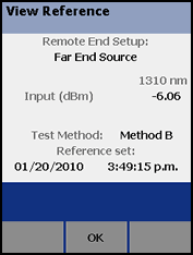 Reference Result Screen