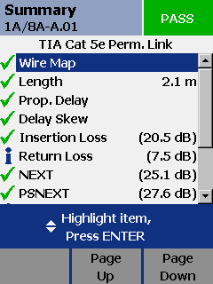 Autotest Results