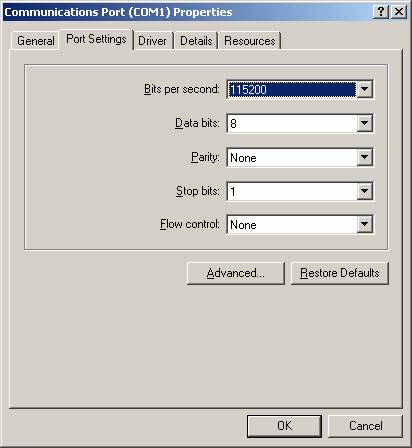 Advanced Port Setting