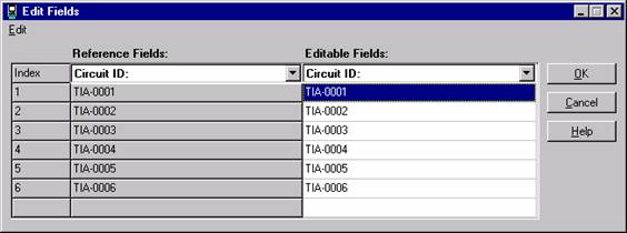 Editable Fields Changed Data