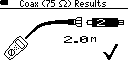 CableIQ Coax Testing Screen