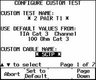 Highlighted SCTP Custom Test Name