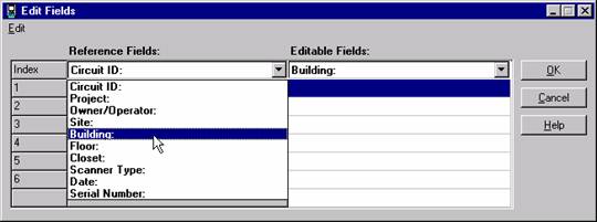 Changed Reference and Editable Fields Data