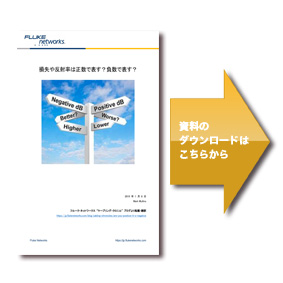 損失や反射率は正数で表す 負数で表す Blog Fluke Networks 損失や反射率は正数で表す 負数で表す Blog Fluke Networks