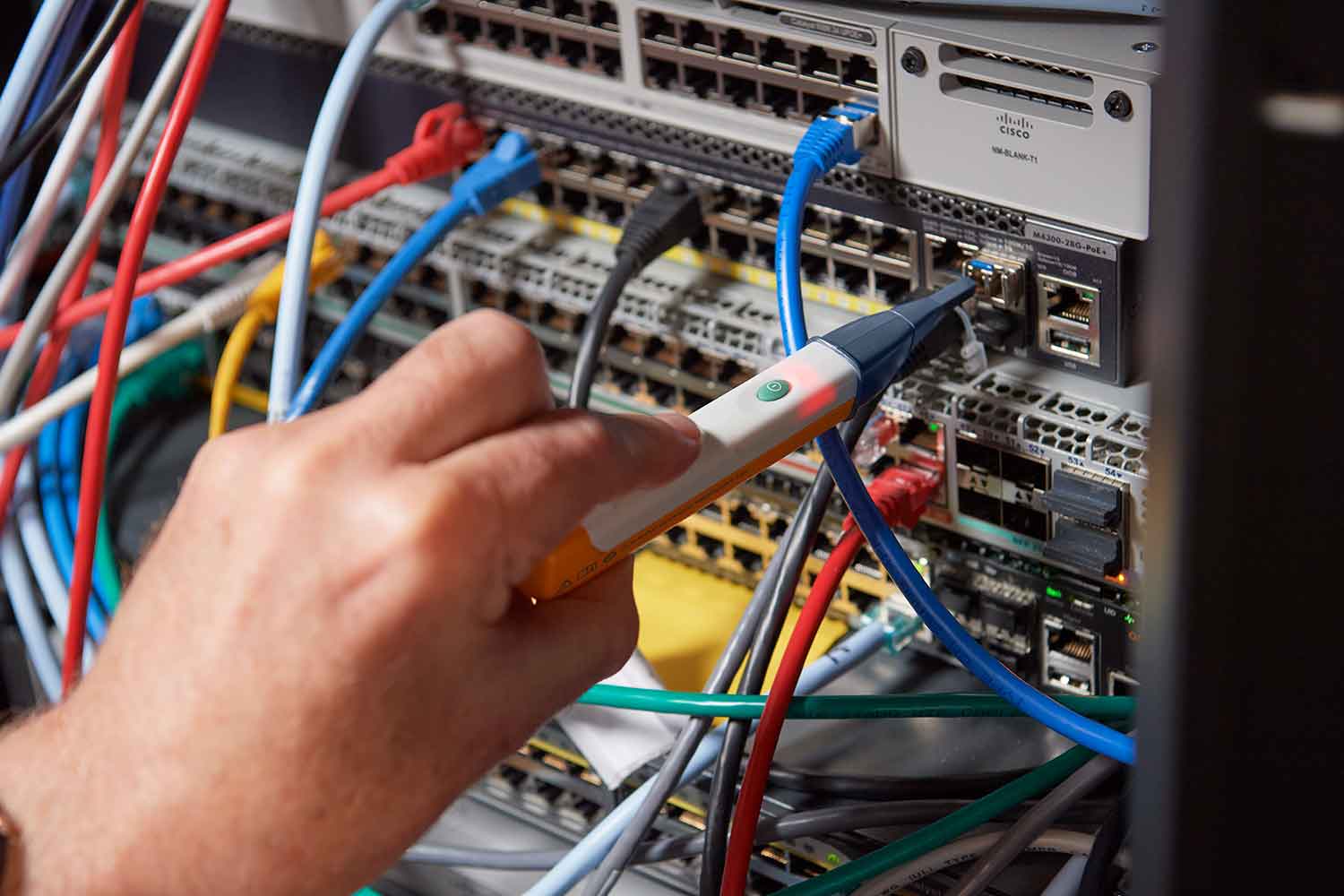 Verificação do FiberLert se um transceptor está funcionando